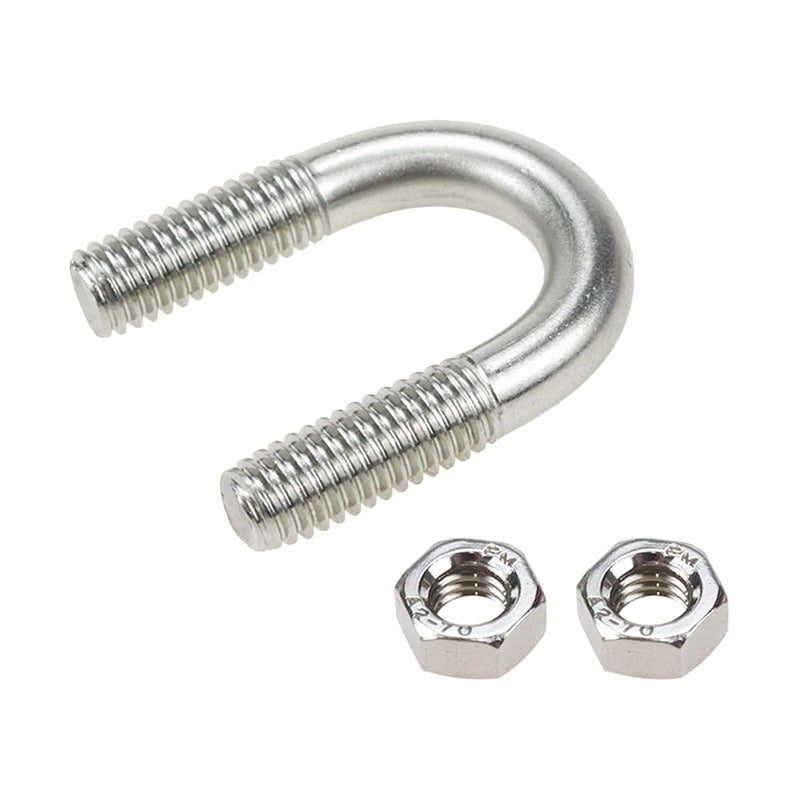 Sscon 10Pcs M6x12 304 Stainless Steel U-Bolt Fastener for 12mm Pipe Dia - Image 5